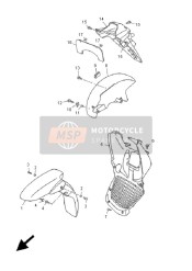 1B9F151100PF, Garde Boue Av, Yamaha, 0